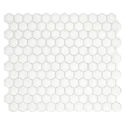 Lot de 4 crédences adhésives Hexagone, blanc, 24.5 cm x 28.6 cm